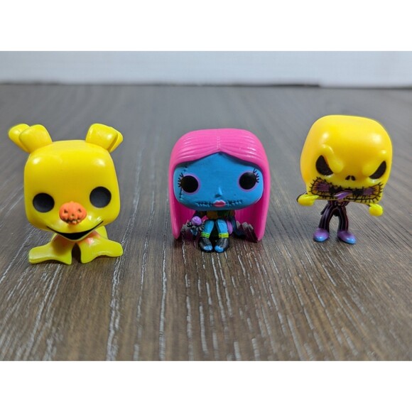 Funko Pop Black Light Nightmare Before Christmas Mini Figurines LOT OF 11 Disney - Picture 3 of 9